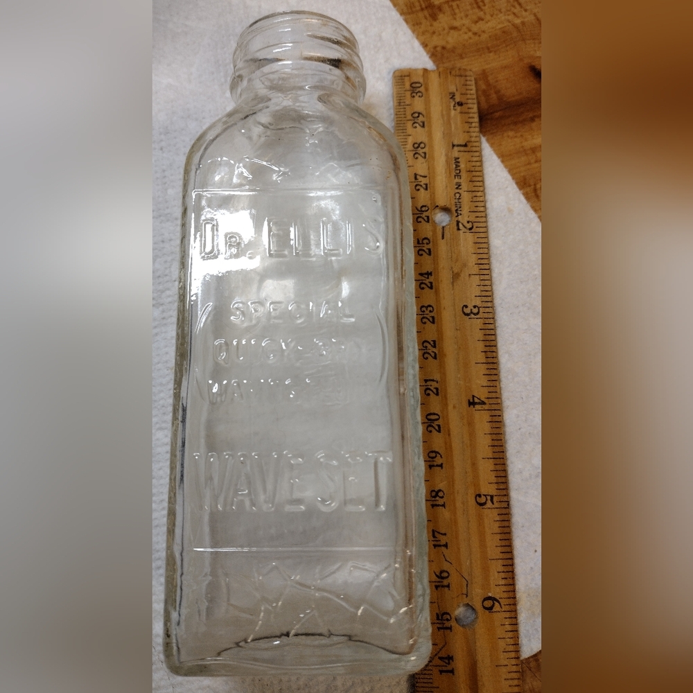 Dr Ellis Dip The Comb Waving Antique Bottle/ See Pics/ Good Condition